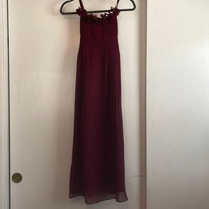 Wine Junior Bridesmaid Dress